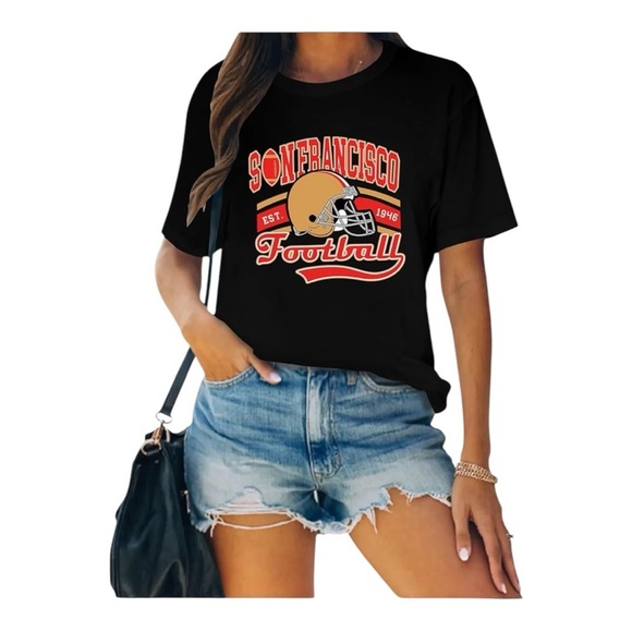 San Francisco Football 🏈 Football Dark Gray Tee - Picture 1 of 6